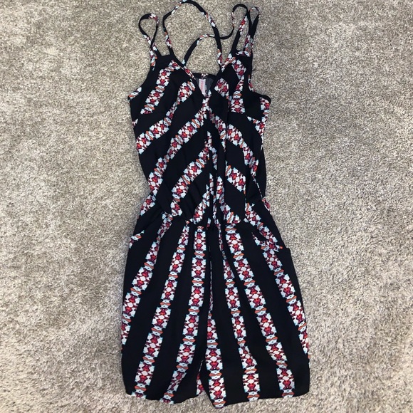 Xhilaration Black & Red Romper size XS - Picture 3 of 10